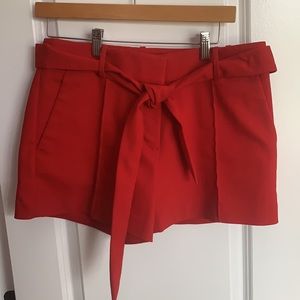 Loft Red Shorts